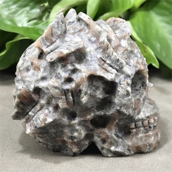 Grey Yooperlite Fire Flash Skulls-ToShay.org