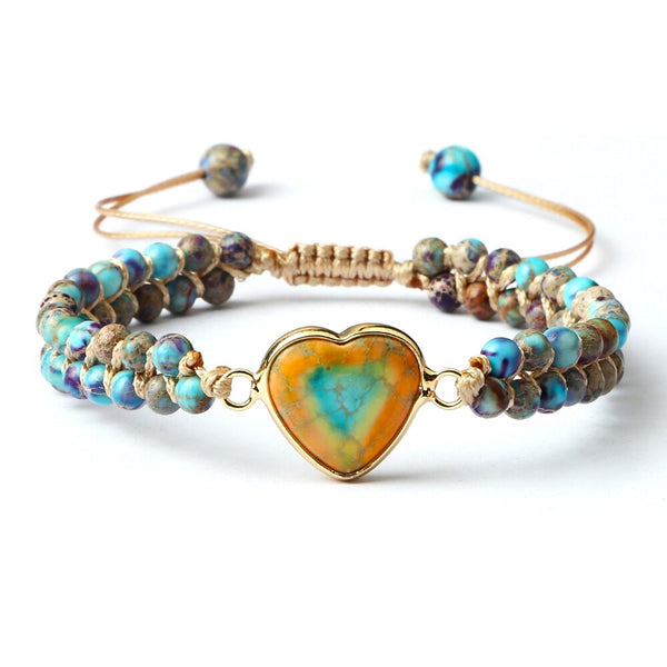 Mixed Crystal Heart Bracelets-ToShay.org