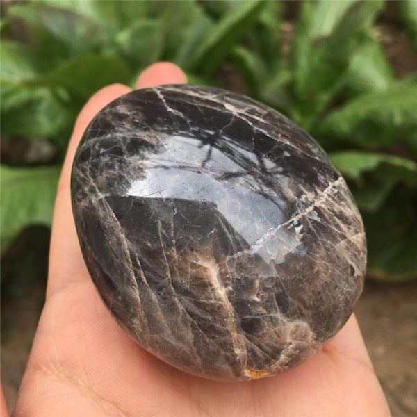 Black Moonstone Palm Stones-ToShay.org