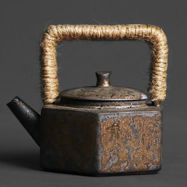 Rust Glazed Stoneware Teapot-ToShay.org