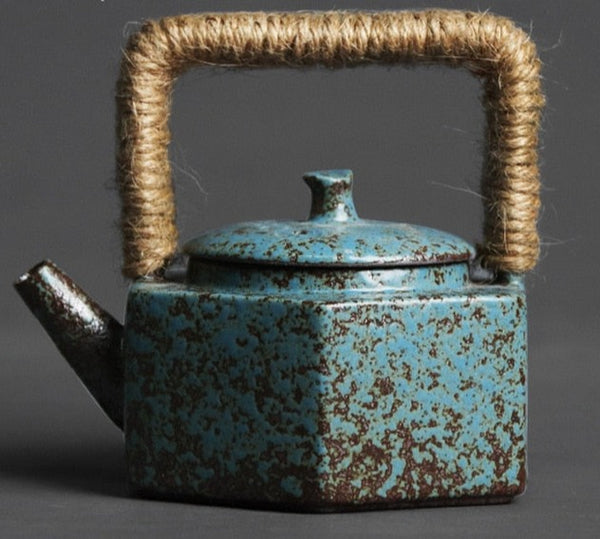 Rust Glazed Stoneware Teapot-ToShay.org