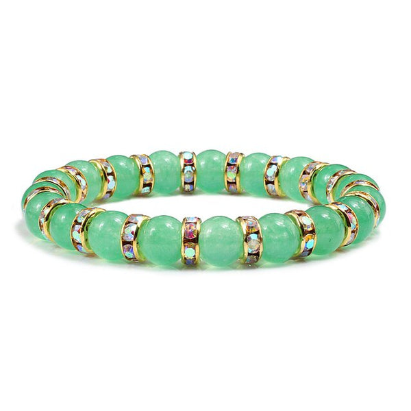 Green Aventurine Bead Bracelet-ToShay.org