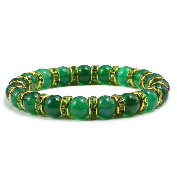 Green Aventurine Bead Bracelet-ToShay.org