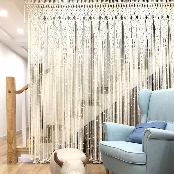 Macrame Curtain Tapestry-ToShay.org