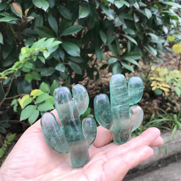 Green Fluorite Cactus-ToShay.org