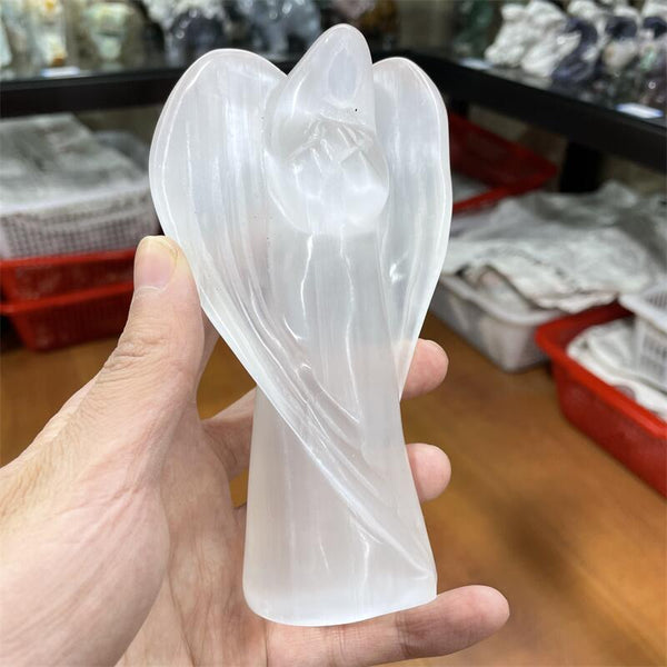 White Selenite Angel-ToShay.org