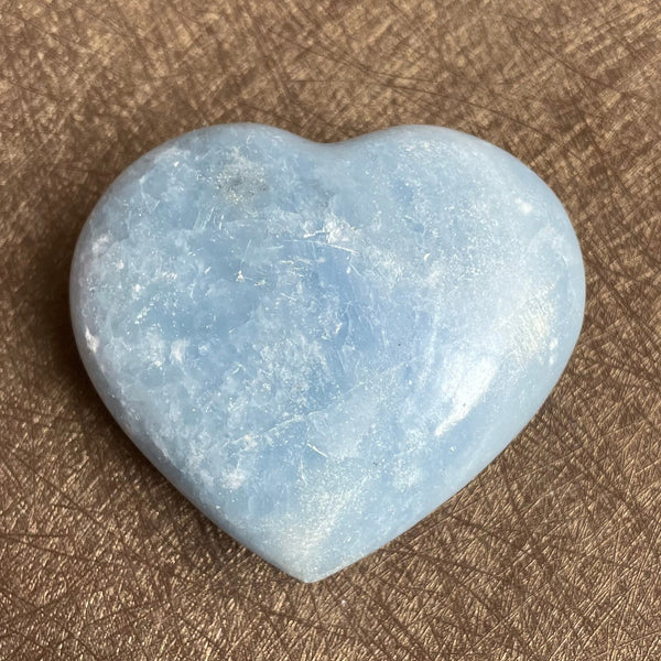 Blue Celestite Crystal Hearts-ToShay.org