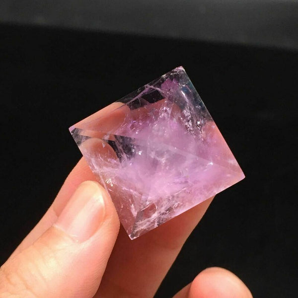 Purple Amethyst Quartz Crystal Pyramid-ToShay.org