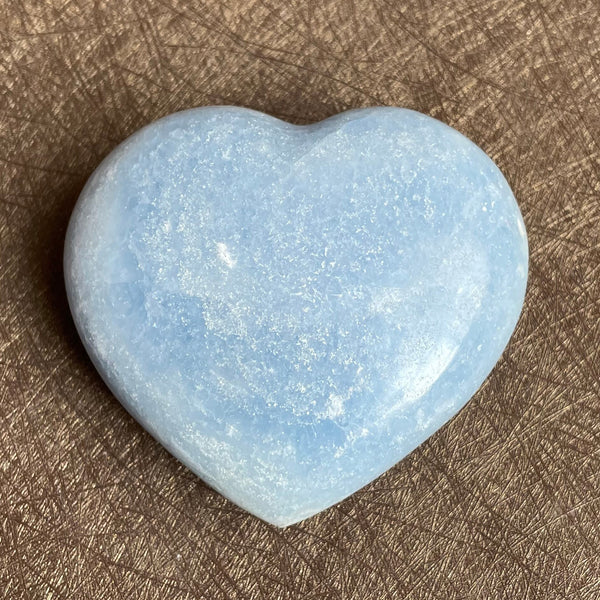 Blue Celestite Crystal Hearts-ToShay.org