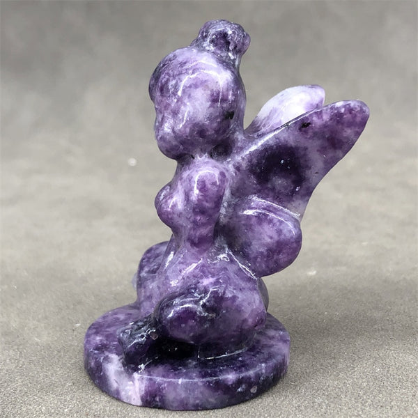 Purple Lepidolite Fairy-ToShay.org