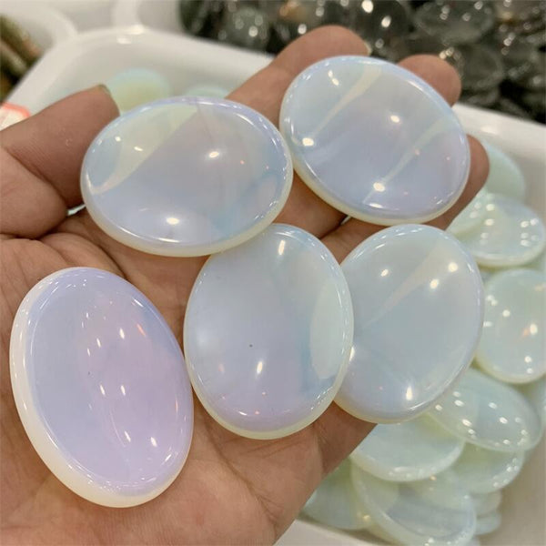 White Opalite Thumb Stone-ToShay.org