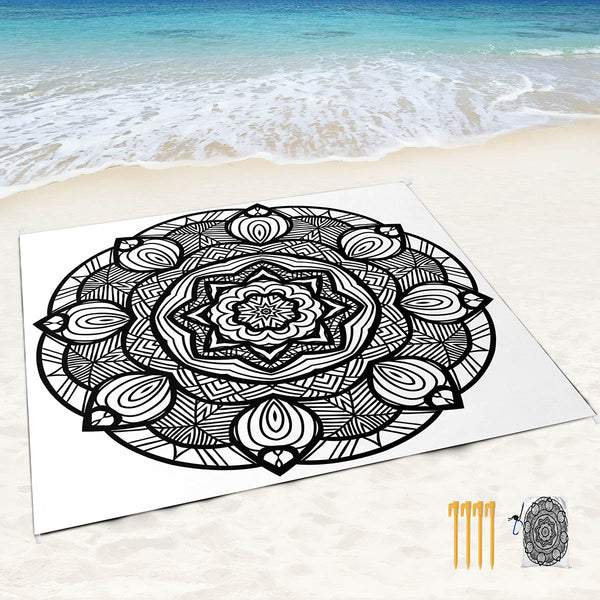 Mandala Beach Blanket-ToShay.org