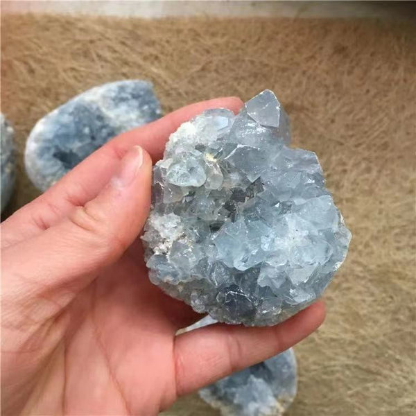 Blue Celestite Crystal Cluster-ToShay.org