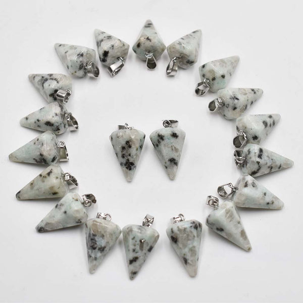 Mixed Crystal Cone Pendants-ToShay.org