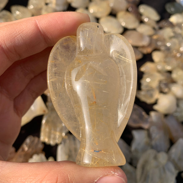 Yellow Rutilated Quartz Angel-ToShay.org