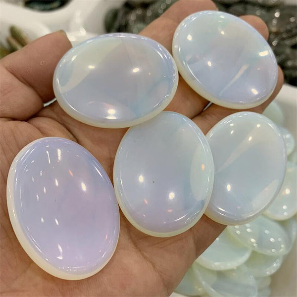 White Opalite Thumb Stone-ToShay.org