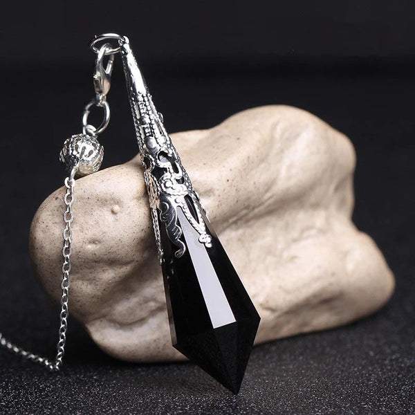 Black Obsidian Dowsing Pendulums-ToShay.org