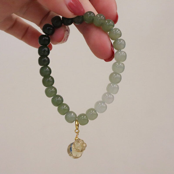 Green Jade Bead Bracelets-ToShay.org