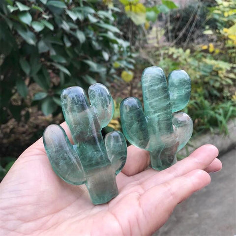 Green Fluorite Cactus-ToShay.org