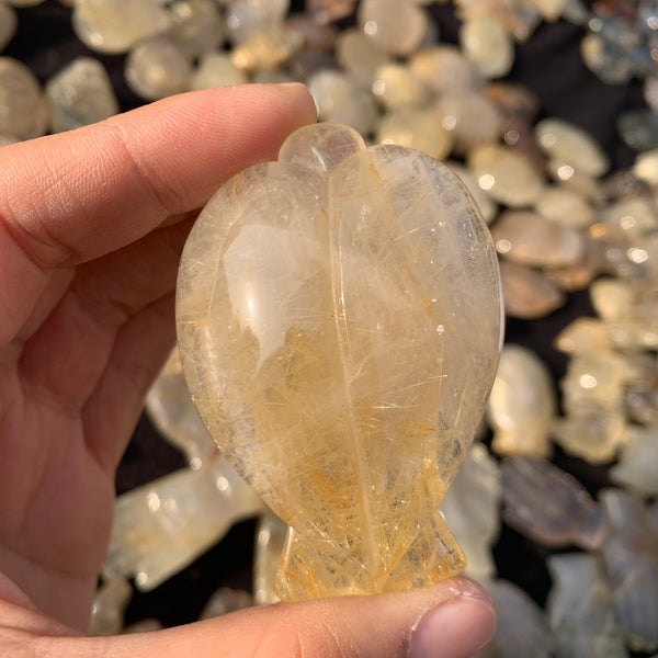 Yellow Rutilated Quartz Angel-ToShay.org