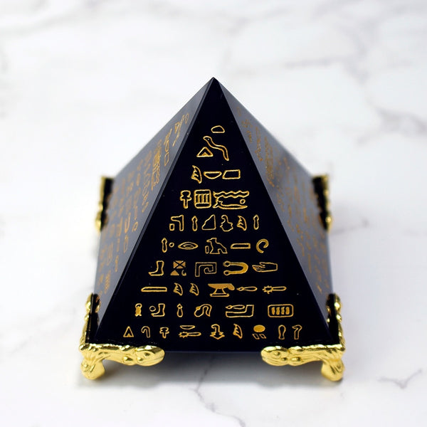 Egyptian Art Obsidian Pyramid-ToShay.org