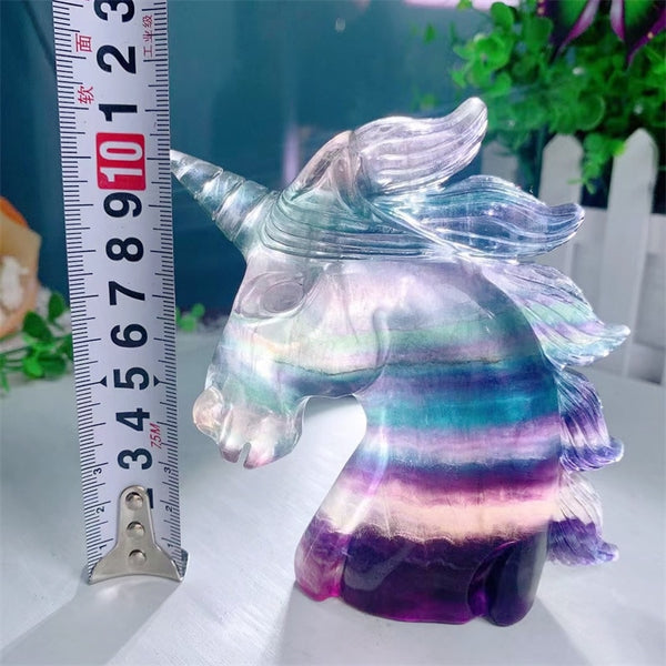 Purple Fluorite Unicorn Head-ToShay.org