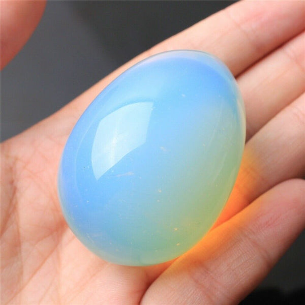 White Opalite Egg-ToShay.org