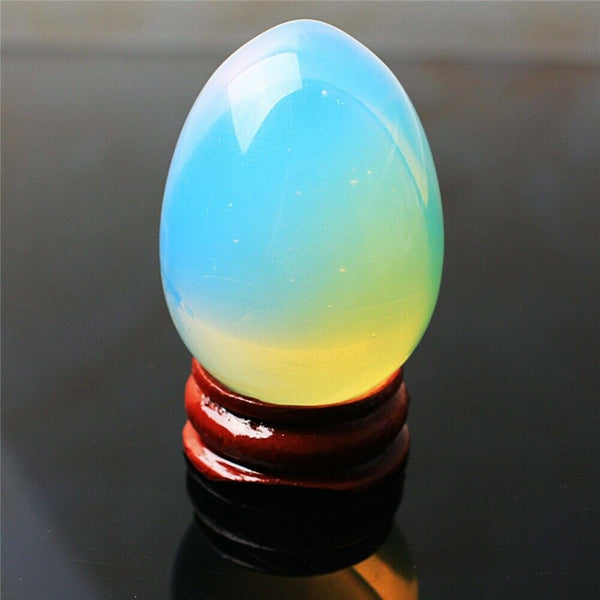 White Opalite Egg-ToShay.org