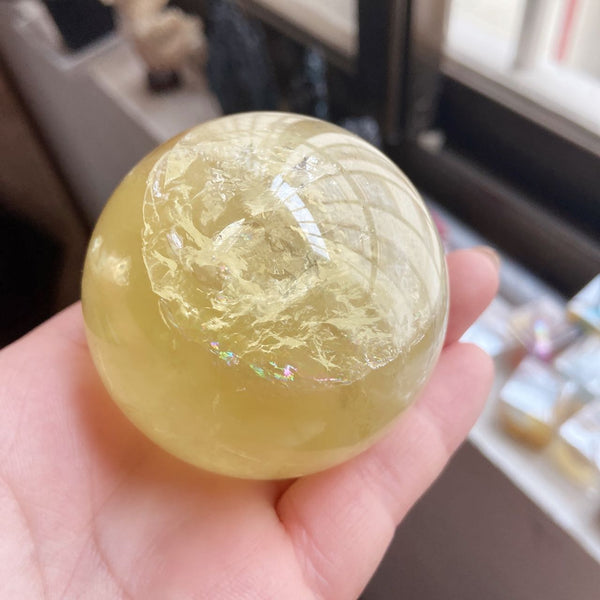 Yellow Citrine Crystal Ball-ToShay.org