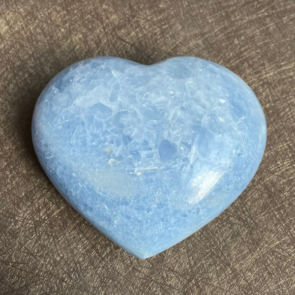 Blue Celestite Crystal Hearts-ToShay.org