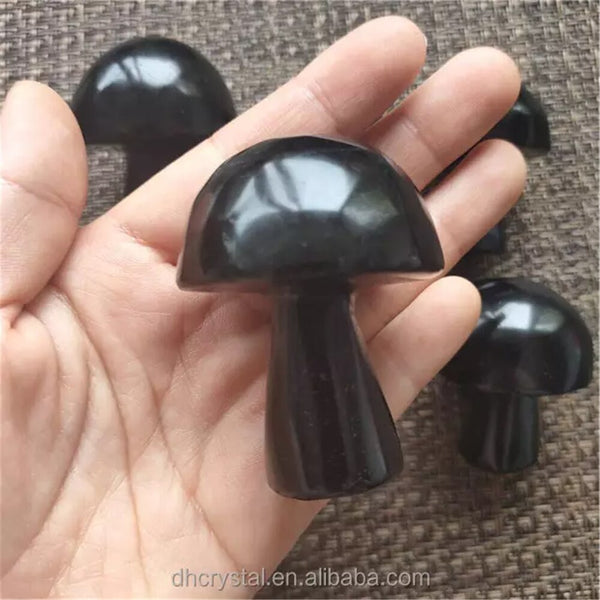 Black Obsidian Mushroom-ToShay.org