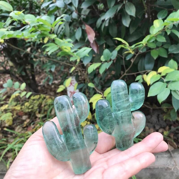 Green Fluorite Cactus-ToShay.org