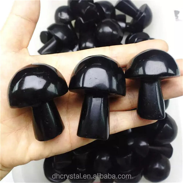 Black Obsidian Mushroom-ToShay.org