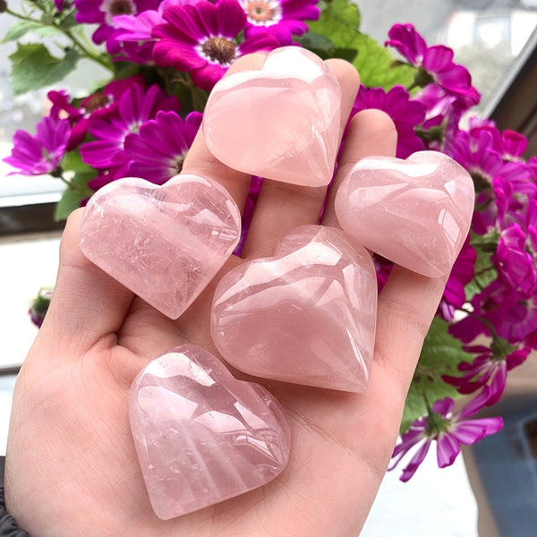 Pink Rose Quartz Heart-ToShay.org