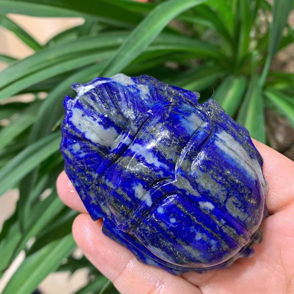 Blue Lapis Lazuli Scarab Amulet-ToShay.org