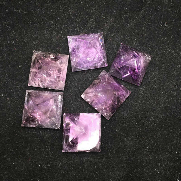 Purple Amethyst Quartz Crystal Pyramid-ToShay.org