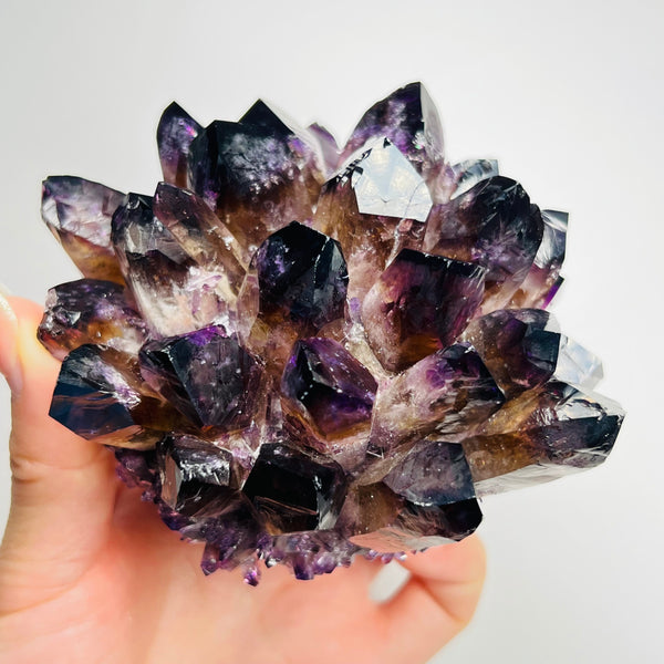 Purple Ghost Phantom Quartz Crystal Cluster-ToShay.org