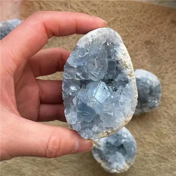 Blue Celestite Crystal Cluster-ToShay.org