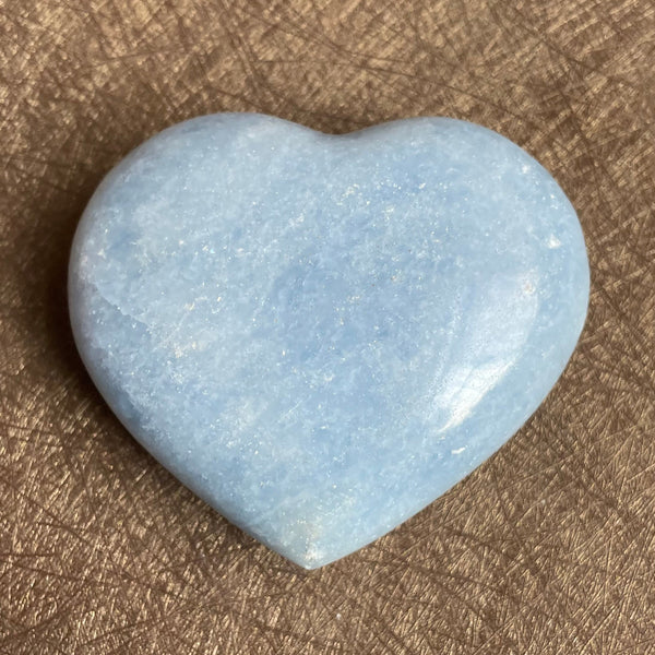 Blue Celestite Crystal Hearts-ToShay.org