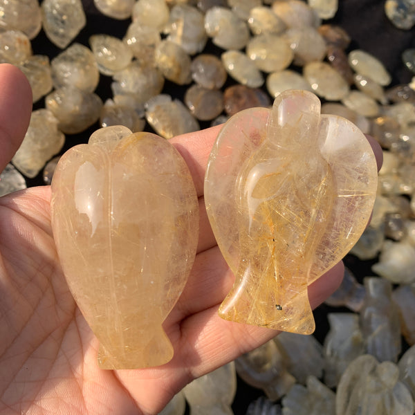 Yellow Rutilated Quartz Angel-ToShay.org