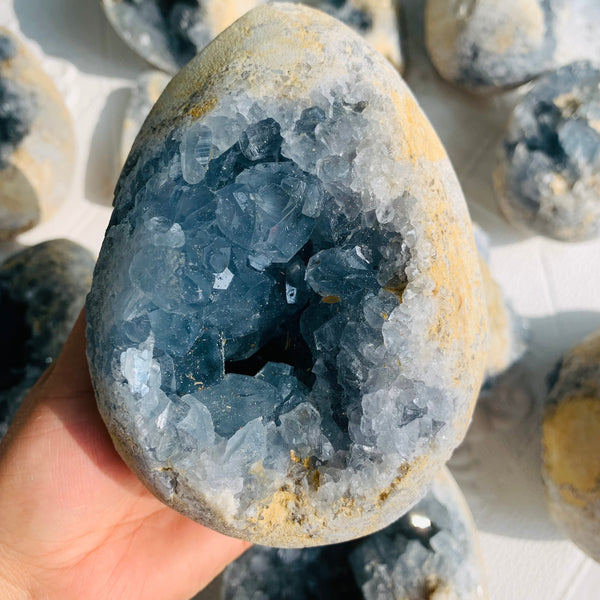 Blue Celestite Crystal Cluster-ToShay.org