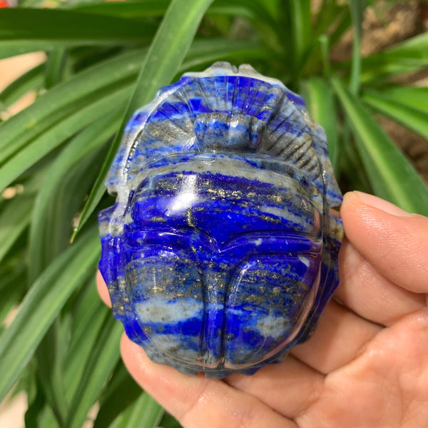 Blue Lapis Lazuli Scarab Amulet-ToShay.org