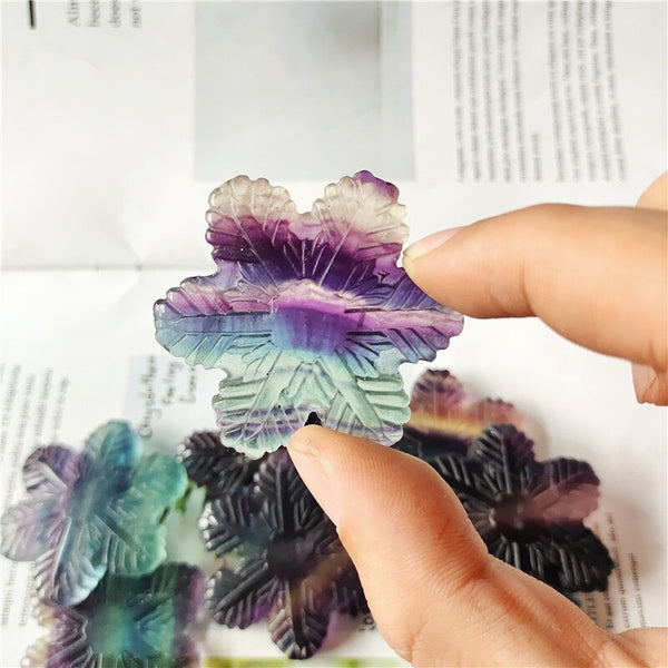 Purple Stripe Fluorite Flowers-ToShay.org
