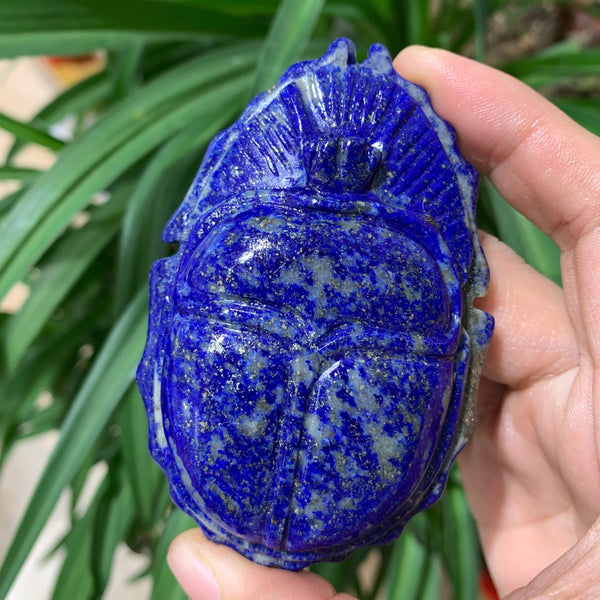 Blue Lapis Lazuli Scarab Amulet-ToShay.org