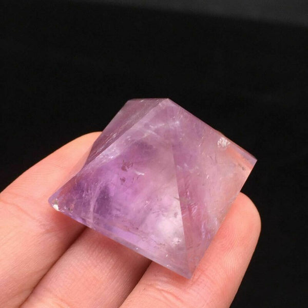 Purple Amethyst Quartz Crystal Pyramid-ToShay.org