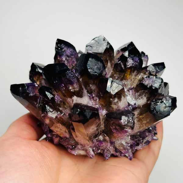 Purple Ghost Phantom Quartz Crystal Cluster-ToShay.org