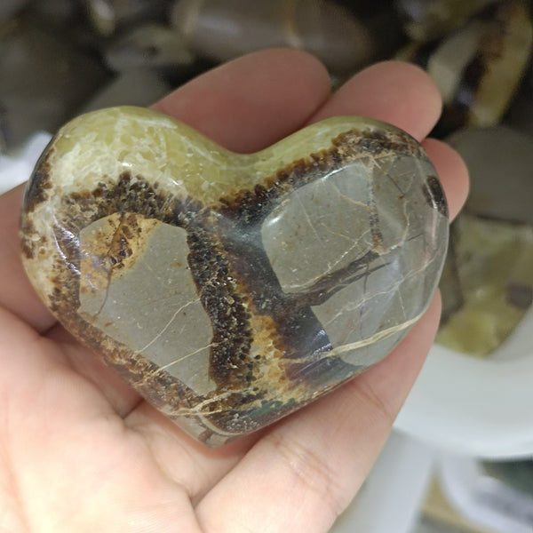 Yellow Septarian Heart-ToShay.org