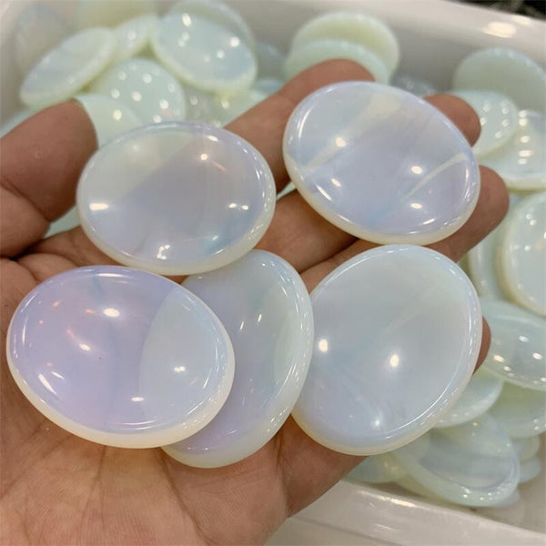 White Opalite Thumb Stone-ToShay.org