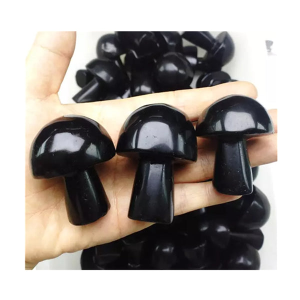 Black Obsidian Mushroom-ToShay.org