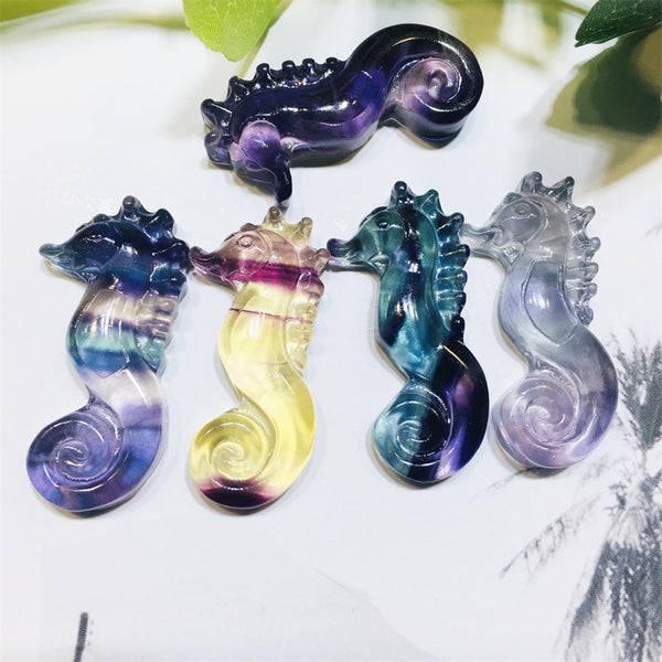 Purple Fluorite Seahorse-ToShay.org